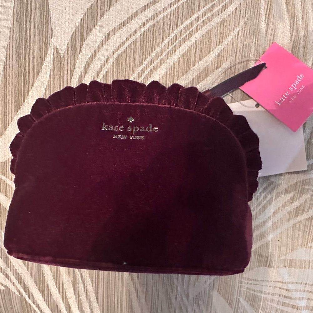NWT Kate Spade Velvet pouch